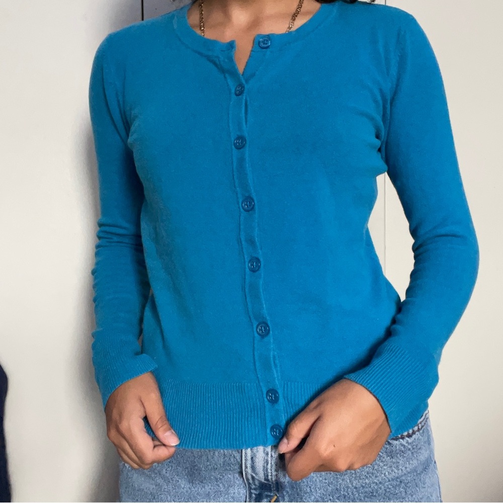 Blue Cardigan